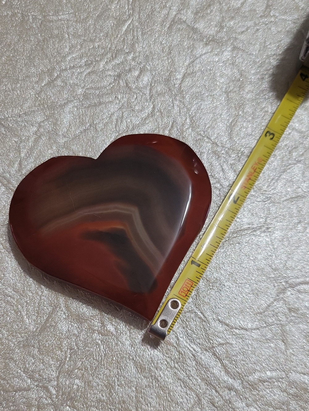 Carnelian Crystal Heart - Picture 3 of 5